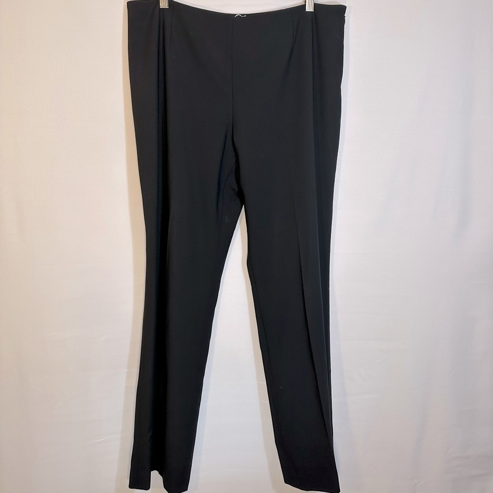 Dana Buchman Wool Black Lined Zipper Office Work Business Trousers Pants Sz 14